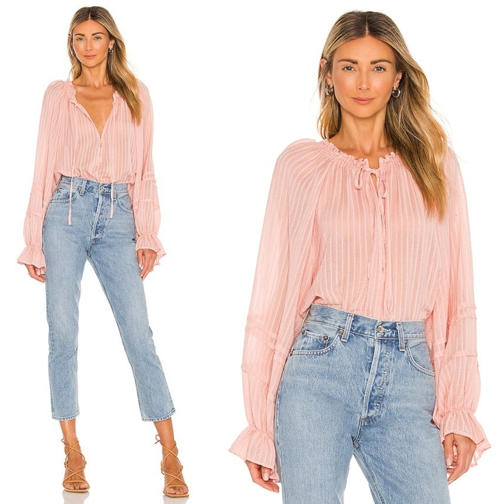 NWT Free People Out Of Town Top Strawberry Smoothie - Picture 12 of 12